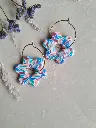 Kaléidoscop Flower Hoops